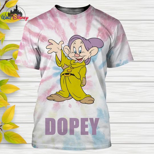 Seven Dwarfs Disney Shirt, Disney 3D Printed Shirt