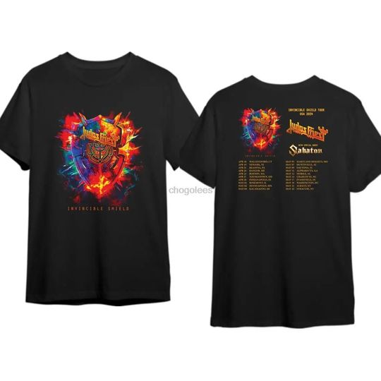 Judas Priest Invincible Shield 2024 Tour Shirt Judas Priest Concert 2024 Shirt