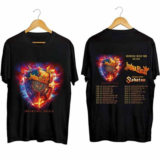 Judas Priest Invincible Shield 2024 Tour Shirt, Judas Priest Band Fan