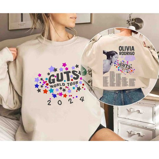 Guts Olivia World Tour 2024 Shirt, Vintage Olivia Guts Tour Sweatshirt