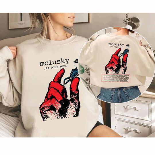 Mclusky USA Music Tour 2024 Shirt, Mclusky Band Fan Sweatshirt