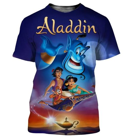 Aladdin Disney Shirt, Disney 3D Printed Shirt