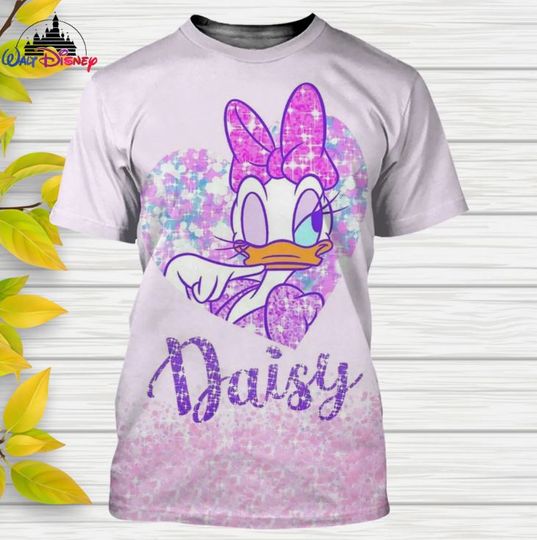 Daisy Duck Disney Shirt, Disney 3D Printed Shirt