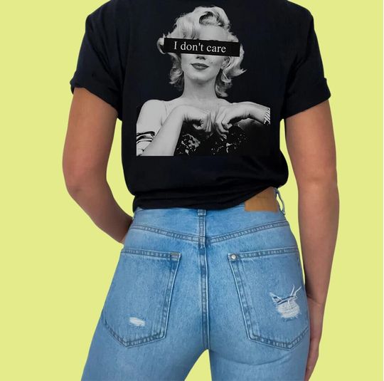 I Don't Care Shirt, Marilyn Monroe Shirt, Marilyn Monroe Tee, Hollywood Star Shirt