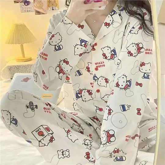 Hello Kitty 2Pcs Pajamas Set, Hello Kitty Pajama