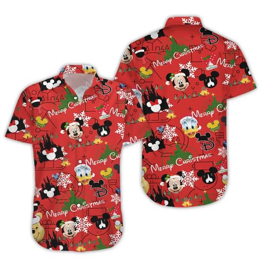 Mickey Mouse Christmas Hawaiian Shirts