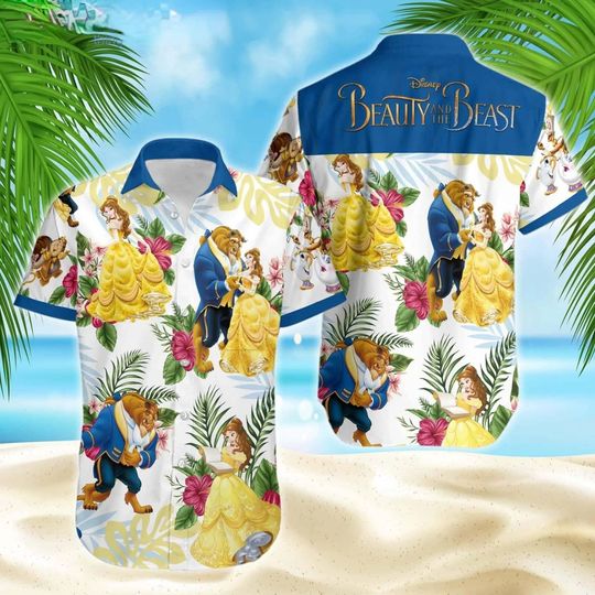 Disney Beauty and the Beast Hawaiian Shirts Disney Fashion Shirts