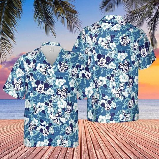 2024 Disney Hawaiian Shirt, Mickey Mouse Hawaiian Shirt