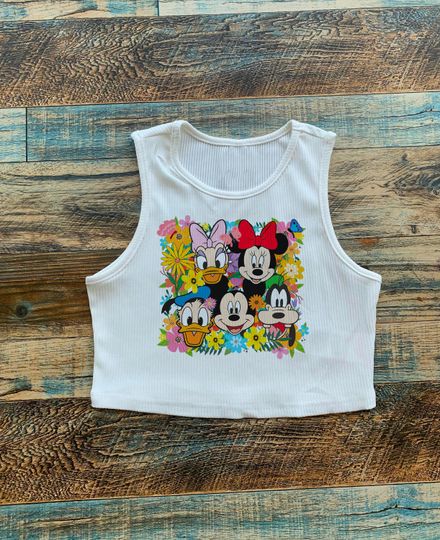 Mickey And Friends Disney Crop Tank Top