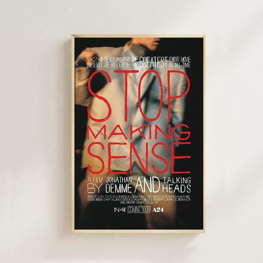 Stop Making Sense (1984) Movie Poster, Home Decor