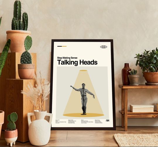 Talking Heads Poster, Stop Making Sense Poster, Vintage Movie Poster