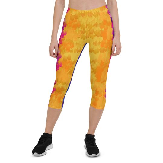 The Exotic Bird Adventure is Out There Up Running Costume Capri Leggings