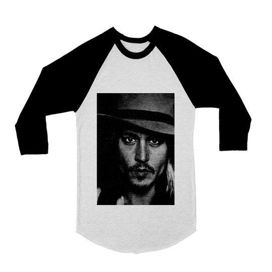 Johnny Depp // Raglan // 3/4 Sleeve // Baseball //  T-Shirt