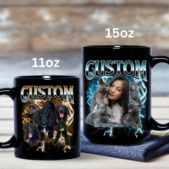 Custom Pet Mug Using Pet Photo + Name Custom Dog Mug Dog Coffee Cup