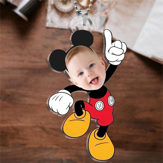 Personalized Mickey And Minnie Disney Ornament