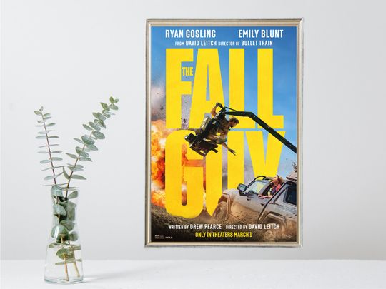 The Fall Guy Movie Poster, Ryan Gosling Poster, Home Decor