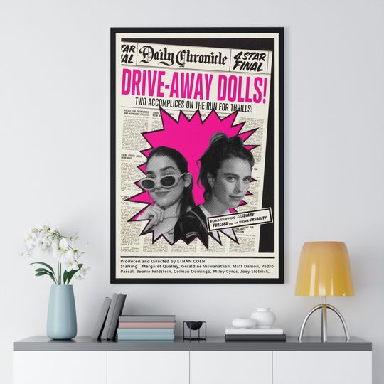 Drive-Away Dolls 2024 Movie Poster, Movie Poster