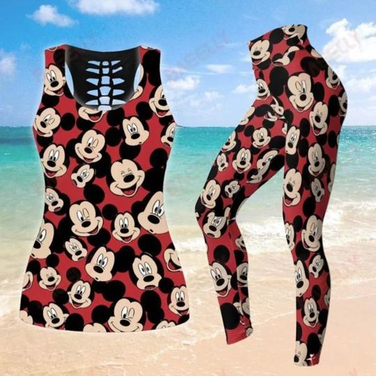 Disney Mickey Mouse Women's Tank Top Leggings Set