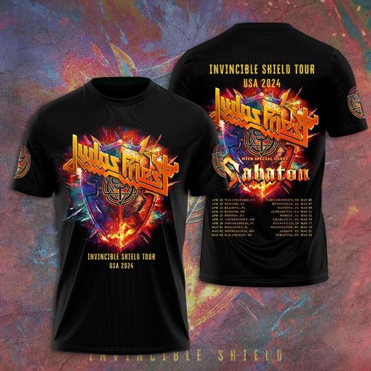 Judas Priest Rock Band Sabaton T-Shirt