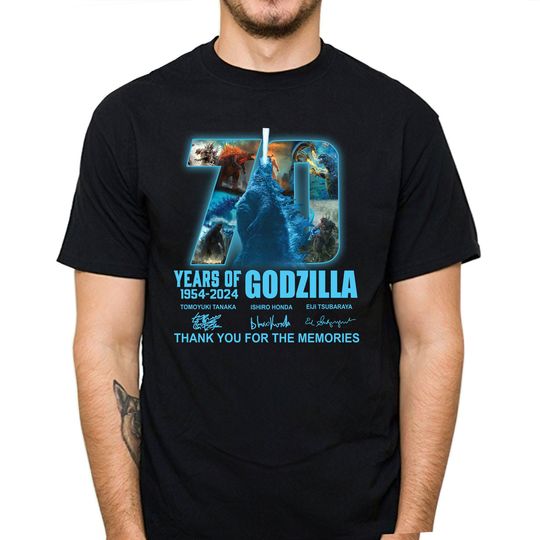 God zilla Minus One Shirt, 70 Years 1954 2024 God zilla Shirt
