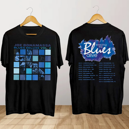 Joe Bonamassa Spring Tour 2024 Keeping The Blues Alive T-Shirt