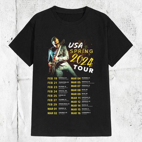 Joe Bonamassa USA Spring Tour 2024 T-Shirt, Joe Bonamassa 2024 Shirt