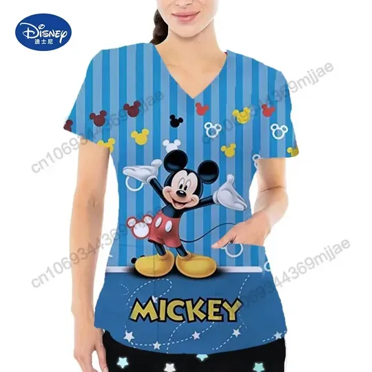 Disney Mickey Woman Scrubs Top