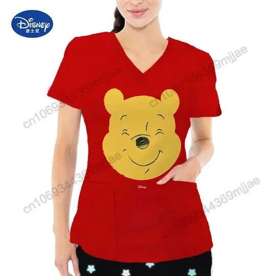 Disney Winnie the Pooh Scrubs Top