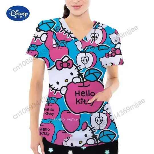 Hello Kitty Women's Scrubs Top