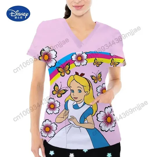 Disney Princess Pocket Women's Scrubs Top