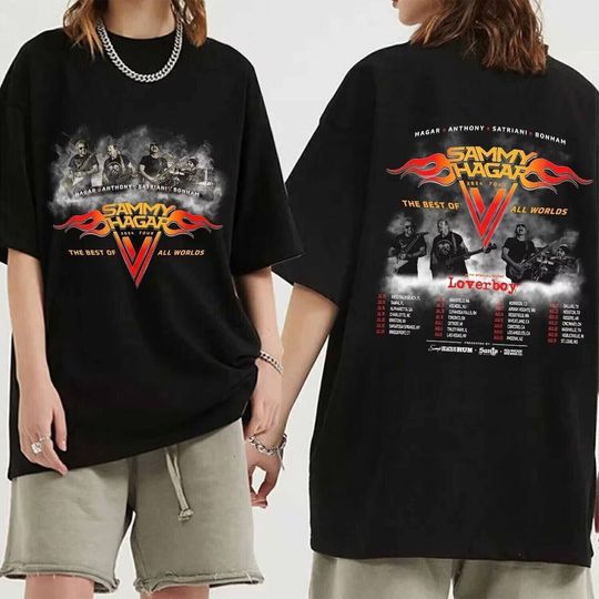 Sammy Hagar Tour 2024 With Loverboy T-Shirt