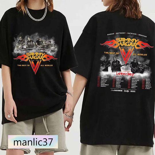 Sammy Hagar The Best of All Worlds 2024 Tour T-Shirt, Retro Sammy Hagar Shirt