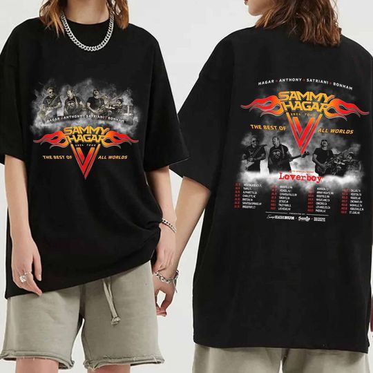 Sammy Hagar The Best of All Worlds 2024 Tour Shirt  Sammy Hagar Shirt