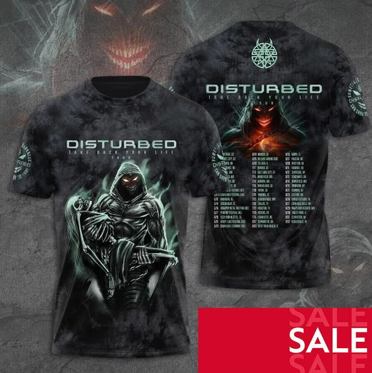 Disturbed Music Band 3D T-Shirt, Disturbed Band Fan Gift