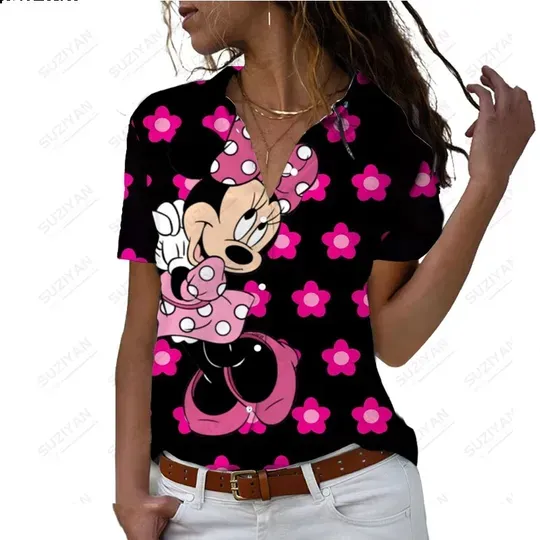 Spring Fashion Hot Selling Disney Women's Short Sleeve Shirt