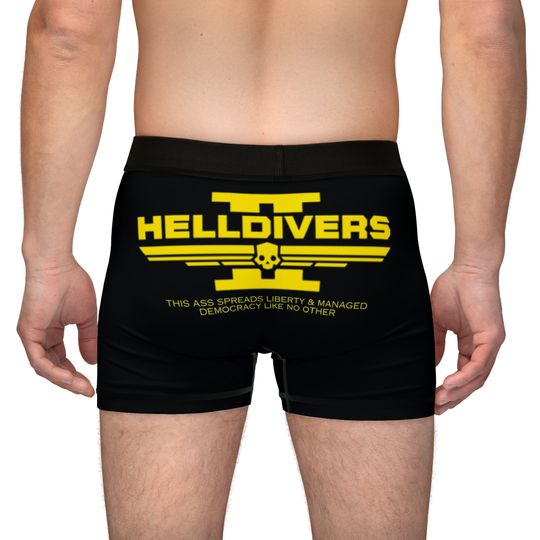 Helldivers Men's Boxers, Funny Helldivers 2 Underwear