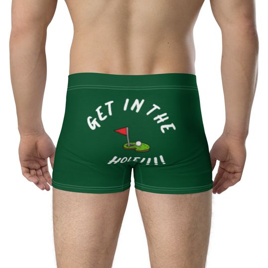 Get In The Hole Boxer Briefs, Men's Underwear, Dad Underwear