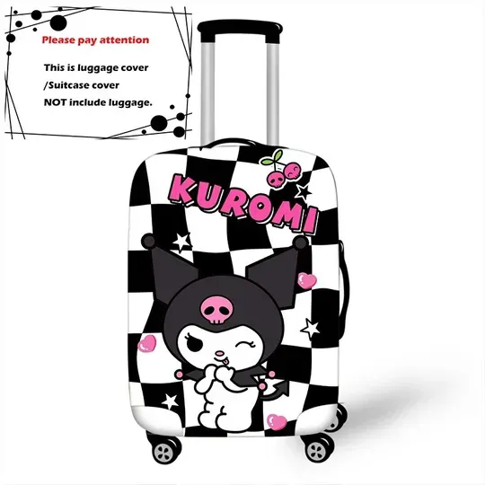 Cute Printed Sanrio Kuromi Luggage Cover