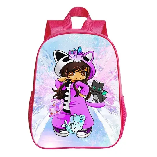 Aphmau Pink Backpack Cartoon Kindergarten Backpacks