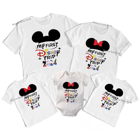 My First Disney Trip 2024 Family Matching Shirts