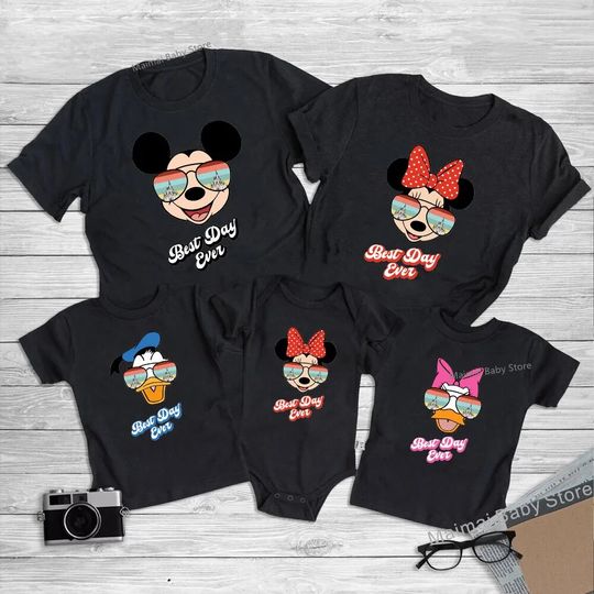 New Best Day Ever Disney Trip Shirts Family and Friends Matching Disneyland Tshirt