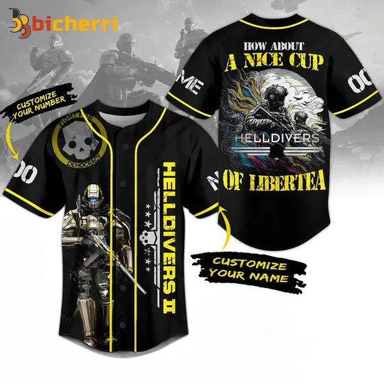 Helldivers Gear Up For Action Baseball Jersey