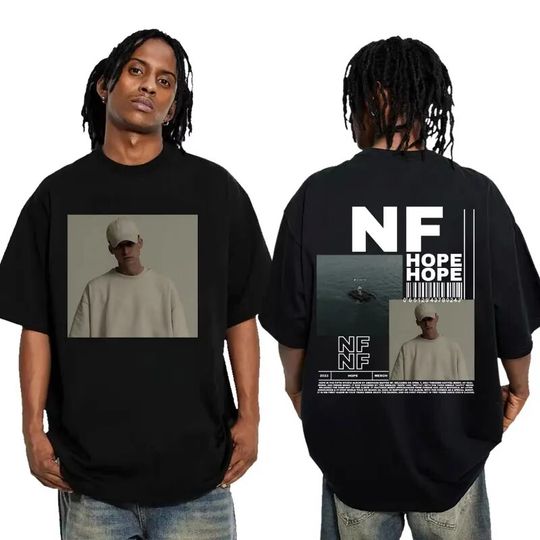 NF Hope Album Tour 2024 Double Sided Print T-shirt