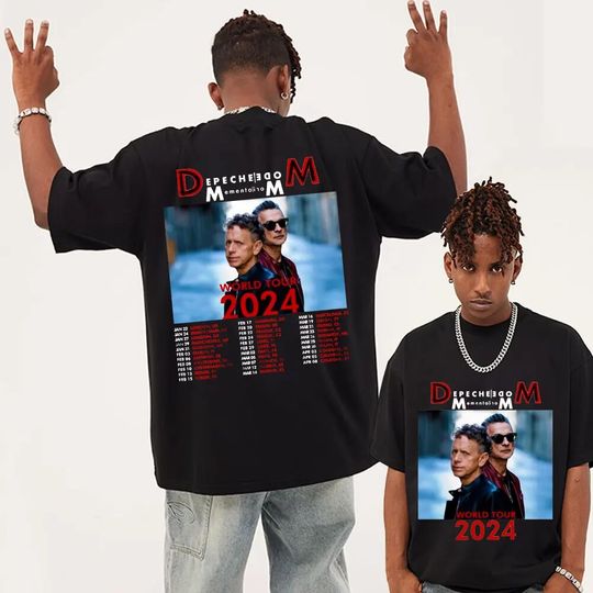 British Band Depeche Cool Mode Tour 2024 Graphic T Shirt