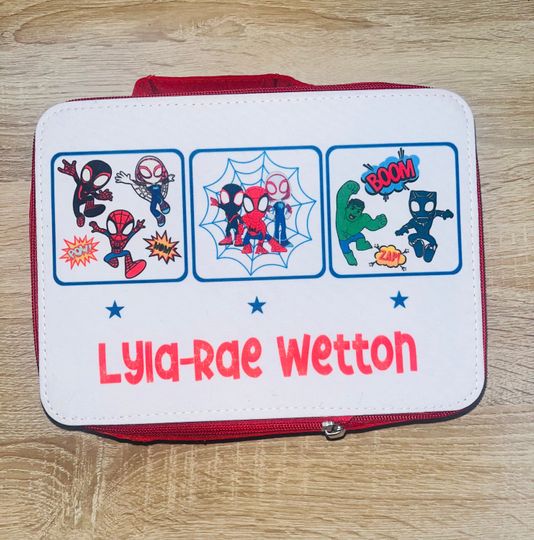 Spidey & Friends Themed Personalised  Lunch Bag