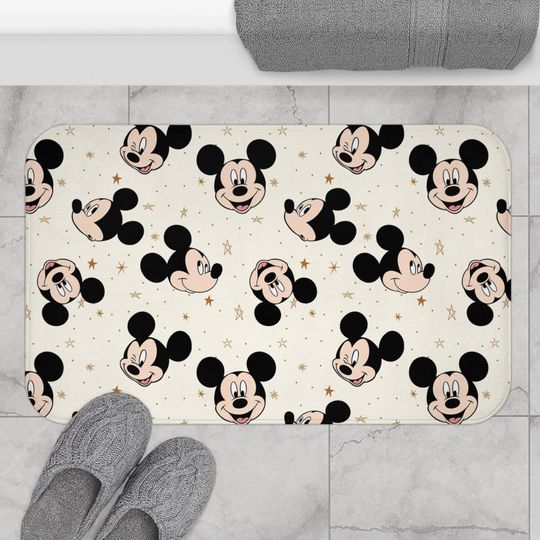 Disney Bath Mat Disney Bathroom Decor Mickey Mouse Bath
