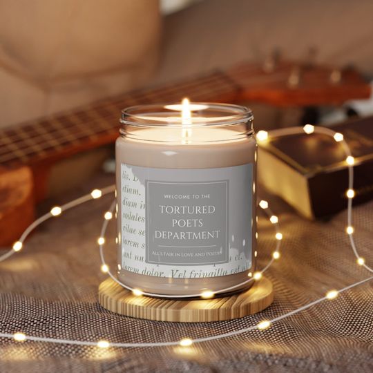 The Tortured Poets Department Custom Scented Candle