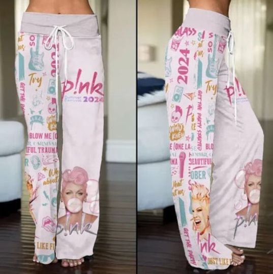P!nk Pink Summer Carnival High - Leg Trousers, Pink Summer Carnival 2024 Merch