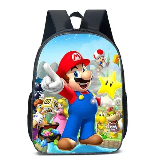 Mario Schoolbag Cartoon Anime Backpack Mario Backpack