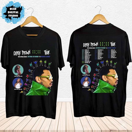 Chris Brown 11:11 Tour 2024 Shirt, Chris Brown Fan Shirt, Chris Brown 2024 Concert Shirt